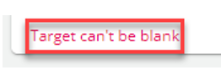 error message